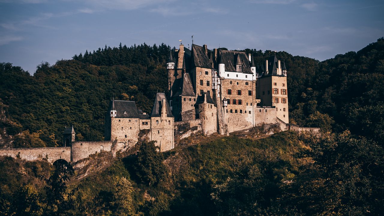 Wallpaper castle, forest, architecture, eltz castle, wierschem, germany