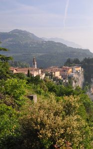 Preview wallpaper castle, mountain, rock, landscape