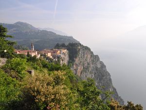 Preview wallpaper castle, mountain, rock, landscape