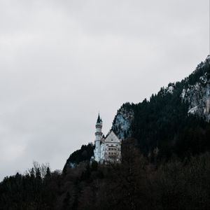 Preview wallpaper castle, mountain, slope, architecture, nature