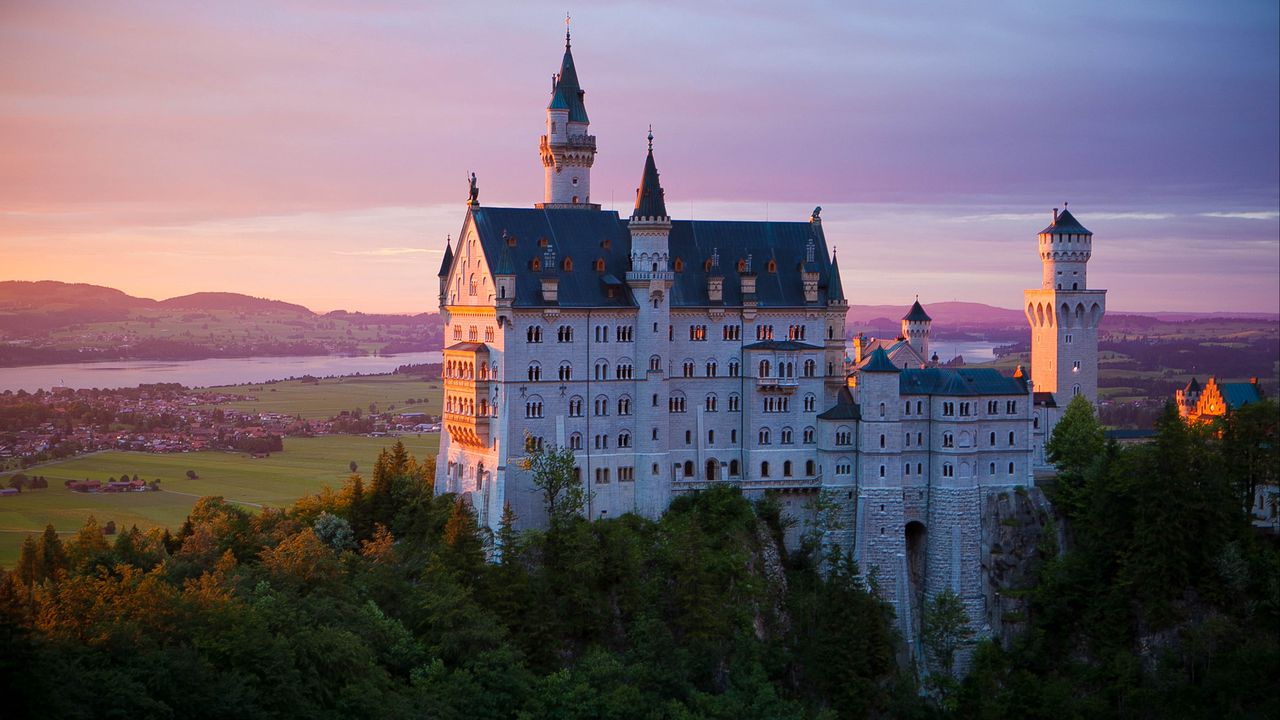 Wallpaper castle, neuschwanstein castle, architecture, bavaria, germany