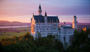Preview wallpaper castle, neuschwanstein castle, architecture, bavaria, germany