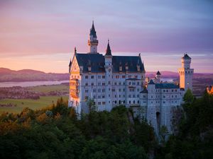 Preview wallpaper castle, neuschwanstein castle, architecture, bavaria, germany