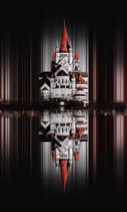 Preview wallpaper castle, palace, reflection, building