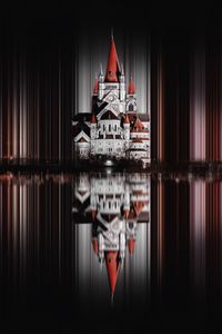 Preview wallpaper castle, palace, reflection, building