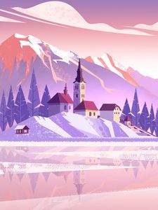 Preview wallpaper castle, tower, art