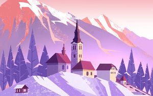 Preview wallpaper castle, tower, art