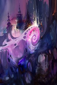 Preview wallpaper castle, towers, fantasy, art