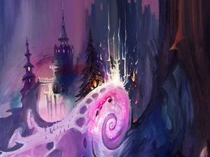 Preview wallpaper castle, towers, fantasy, art
