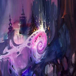 Preview wallpaper castle, towers, fantasy, art