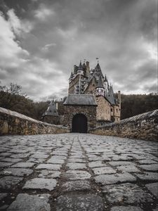 Preview wallpaper castle, walkway, architecture, building, medieval