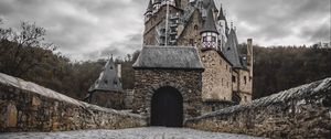 Preview wallpaper castle, walkway, architecture, building, medieval