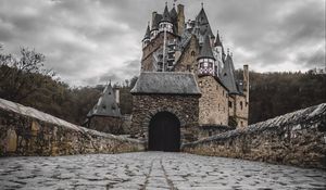 Preview wallpaper castle, walkway, architecture, building, medieval