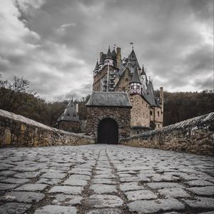 Preview wallpaper castle, walkway, architecture, building, medieval