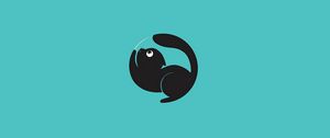 Preview wallpaper cat, art, minimalism, funny, vector