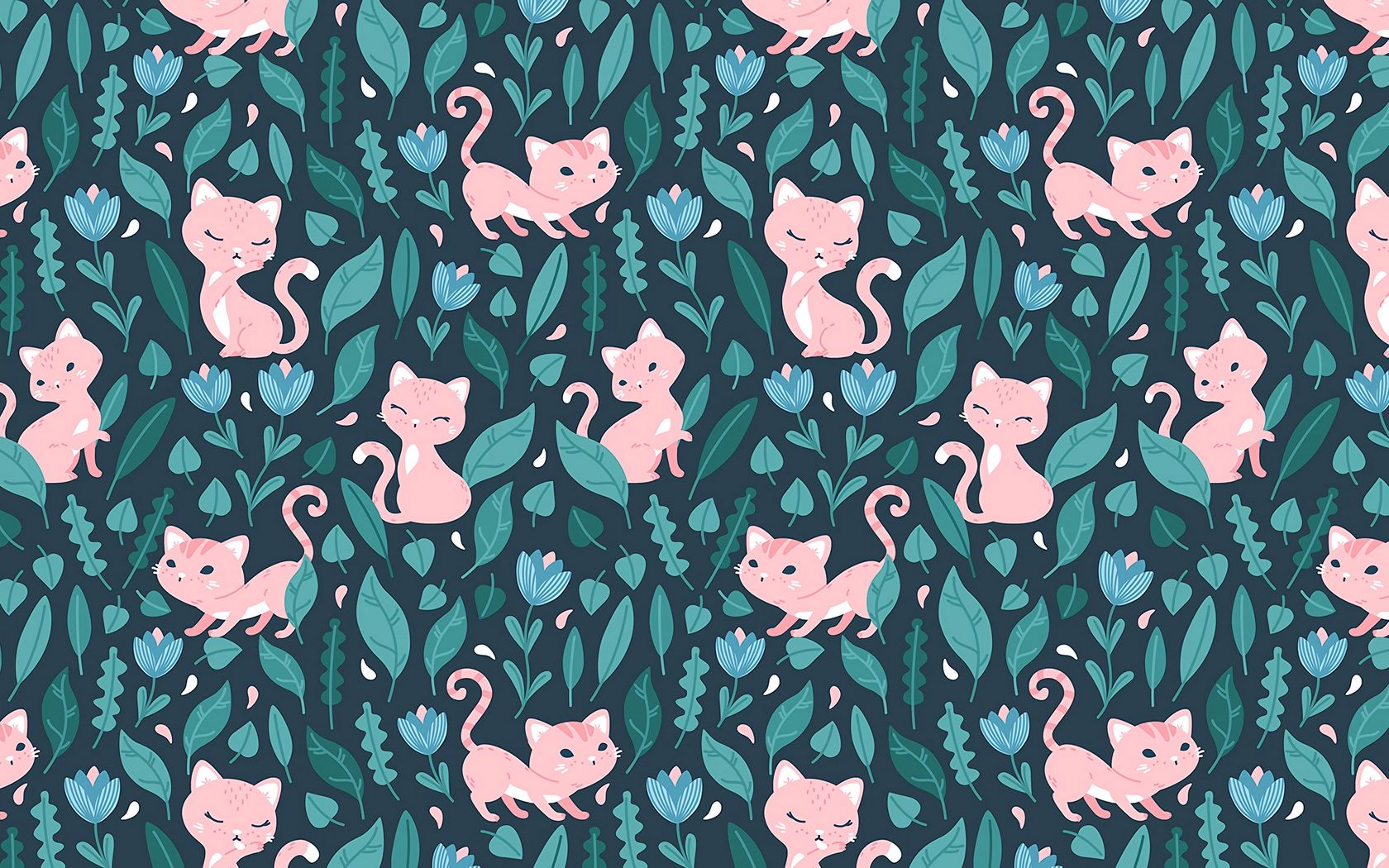 Cat pattern iphone wallpaper  photo