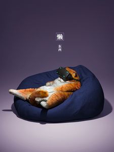 Preview wallpaper cat, glasses, virtual reality, funny, cool