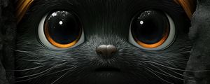 Preview wallpaper cat, kitten, cute, art