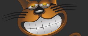 Preview wallpaper cat, smile, funny, caricature