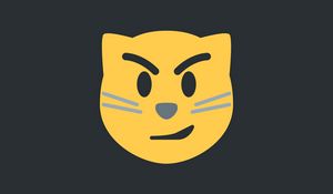 Preview wallpaper cat, smirk, art, vector