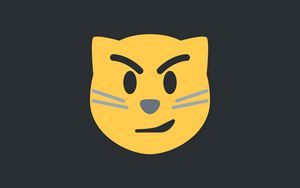 Preview wallpaper cat, smirk, art, vector
