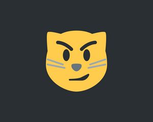 Preview wallpaper cat, smirk, art, vector