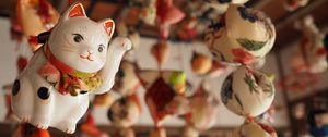 Preview wallpaper cat, talisman, oriental