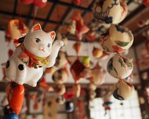 Preview wallpaper cat, talisman, oriental
