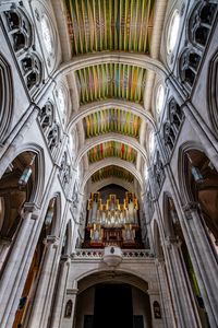 Preview wallpaper cathedral, interior, organ, ceiling, painting, patterns, church, columns