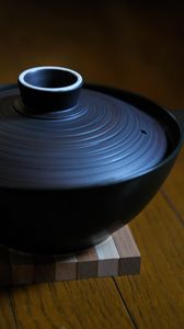Preview wallpaper cauldron, ceramics, dark