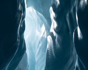 Preview wallpaper cave, canyon, ice, walls, nature