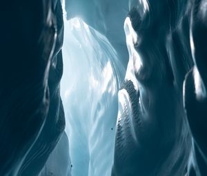 Preview wallpaper cave, canyon, ice, walls, nature