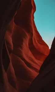 Preview wallpaper cave, canyon, mountains, stone, wavy