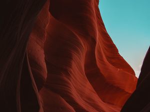Preview wallpaper cave, canyon, mountains, stone, wavy
