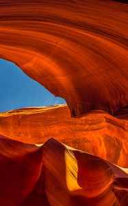 Preview wallpaper cave, canyon, relief, sunlight