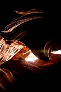 Preview wallpaper cave, canyon, relief, dark, light