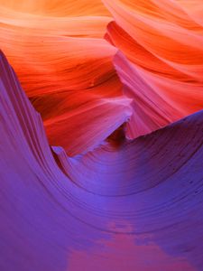 Preview wallpaper cave, canyon, rock, surface, wavy