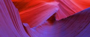 Preview wallpaper cave, canyon, rock, surface, wavy
