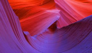 Preview wallpaper cave, canyon, rock, surface, wavy