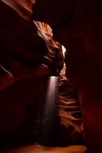 Preview wallpaper cave, canyon, stone, dark, sunlight