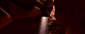 Preview wallpaper cave, canyon, stone, dark, sunlight