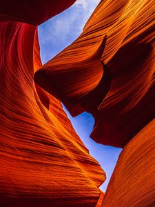 Preview wallpaper cave, canyon, stone, relief, wavy