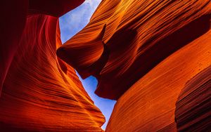 Preview wallpaper cave, canyon, stone, relief, wavy