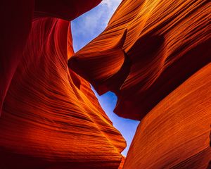 Preview wallpaper cave, canyon, stone, relief, wavy