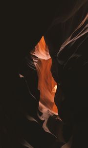 Preview wallpaper cave, dark, gorge, canyon, rock