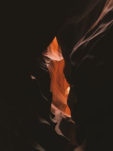 Preview wallpaper cave, dark, gorge, canyon, rock