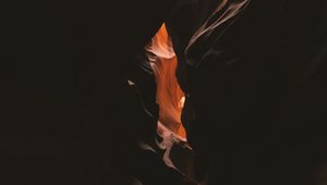 Preview wallpaper cave, dark, gorge, canyon, rock