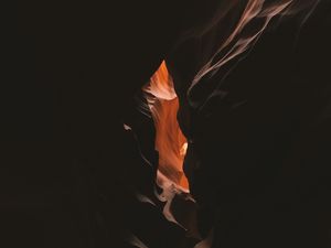 Preview wallpaper cave, dark, gorge, canyon, rock