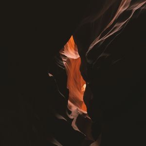 Preview wallpaper cave, dark, gorge, canyon, rock