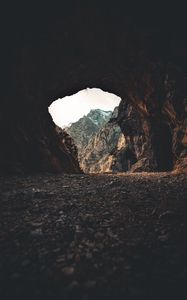 Preview wallpaper cave, dark, mountains, rocks